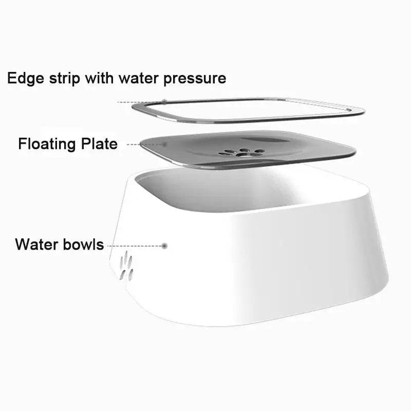 Splash-Free Pet Water Bowl